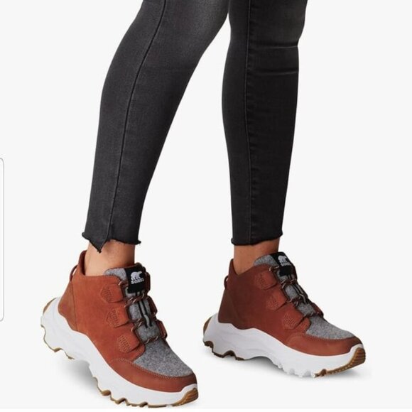 NWT Sorel Kinetic Breakthru Caribou Waterproof Sneaker Hiking Boots Sz. 10 - Picture 5 of 10